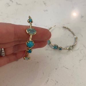 Kendra Scott hoop earring with stones